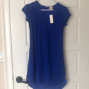 Blue mini dress